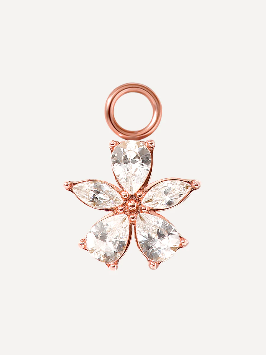 10x10,5mm Floral Spark Ohrring-Charm - Image 3