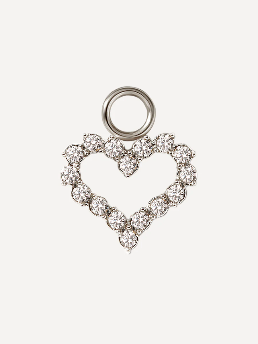 10x11mm Dazzling Love Ohrring-Charm - Image 2