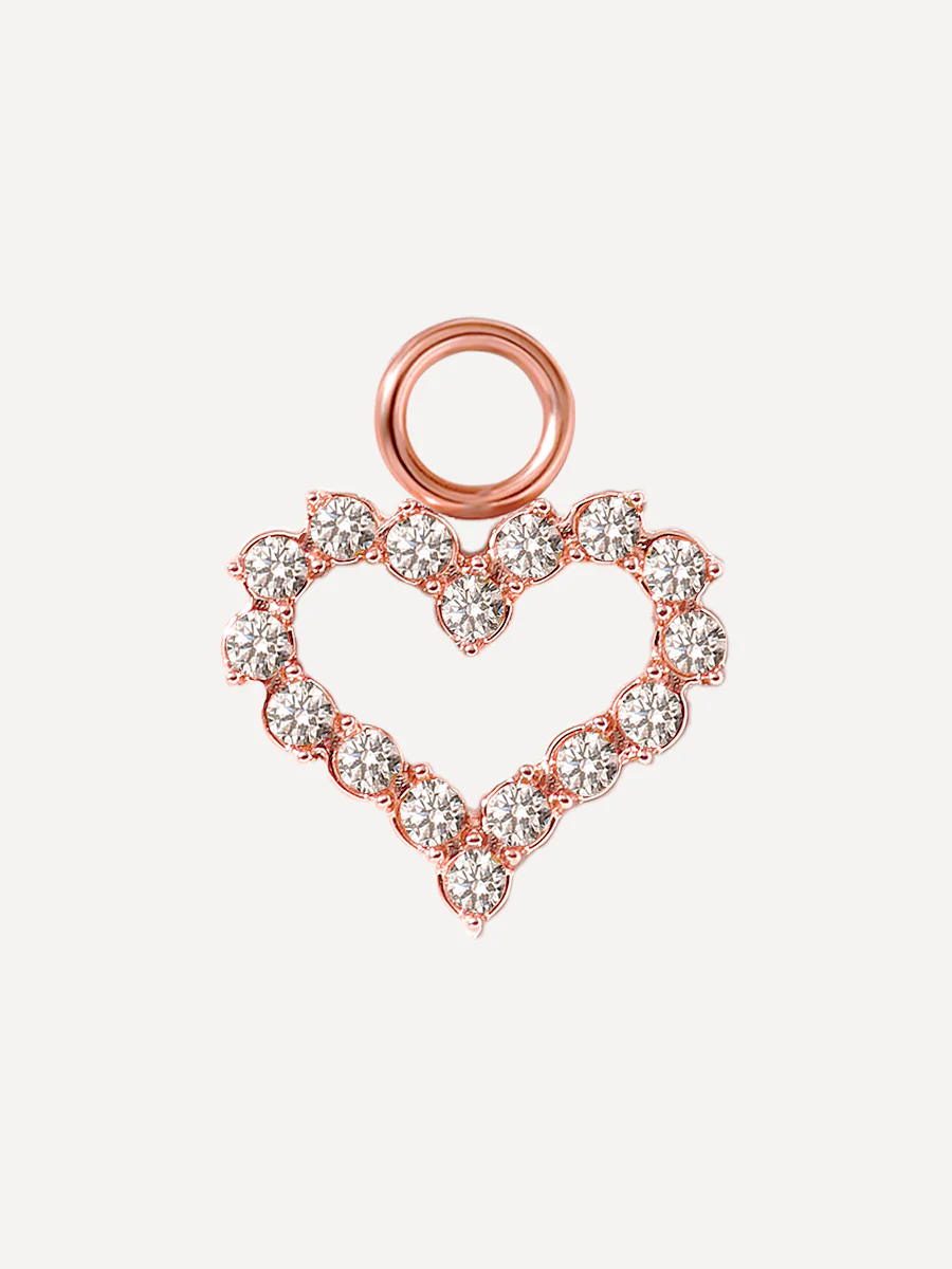 10x11mm Dazzling Love Ohrring-Charm - Image 3