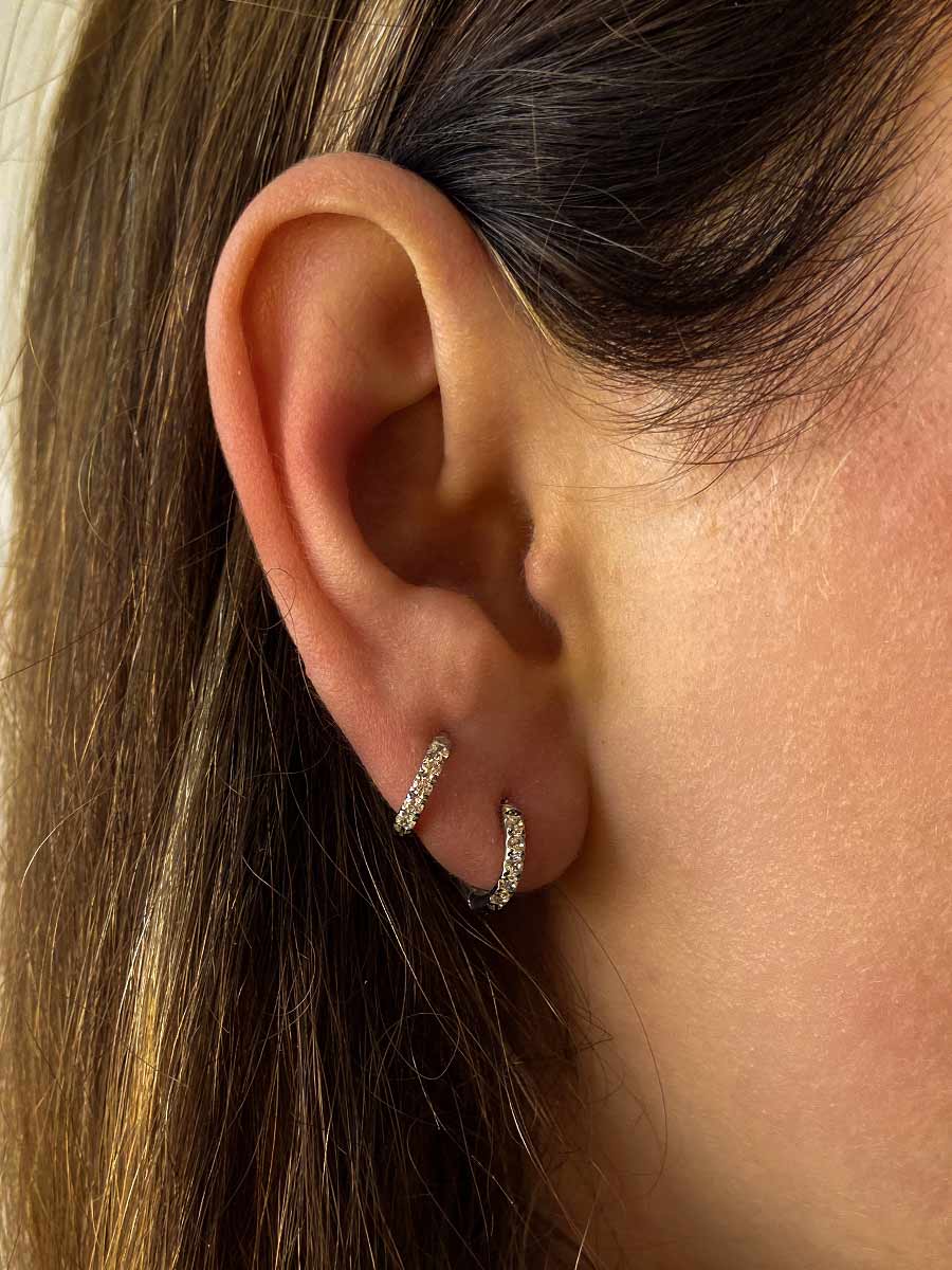 12mm CRYSTALIZED SHINE HOOP SMALL Ohrringe - Image 15