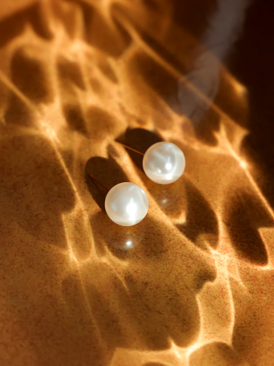 Serene Pearl White Ohrringe - Image 4