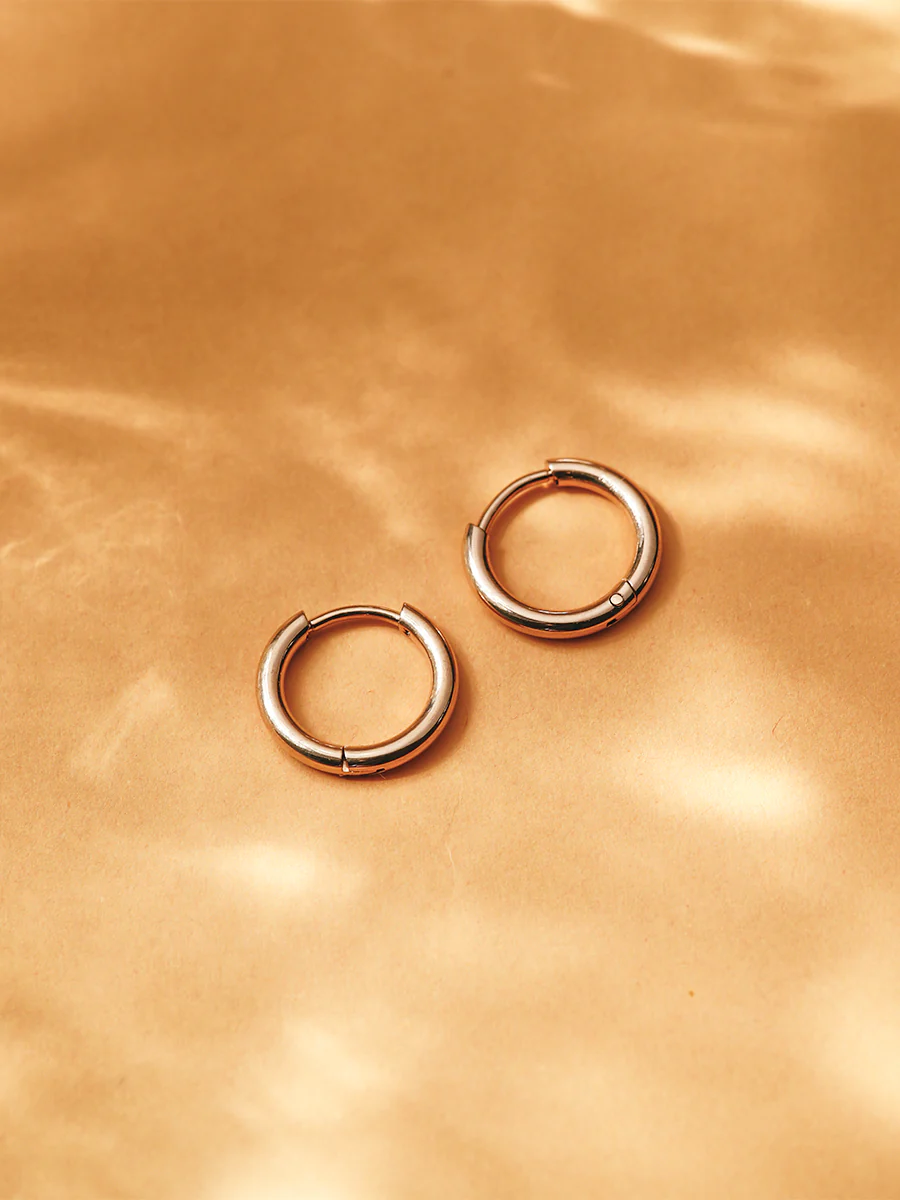 14mm SLIM HOOP Small Ohrringe - Image 10