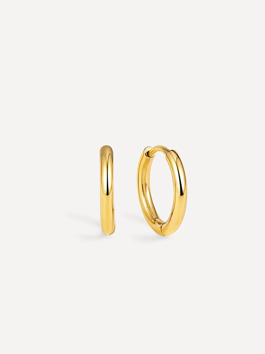 14mm SLIM HOOP Small Ohrringe - Image 14
