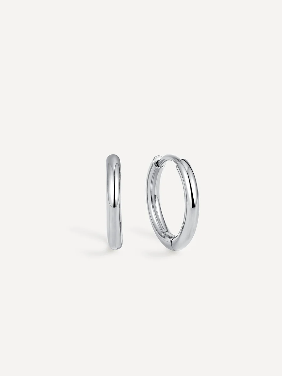 14mm SLIM HOOP Small Ohrringe - Image 15