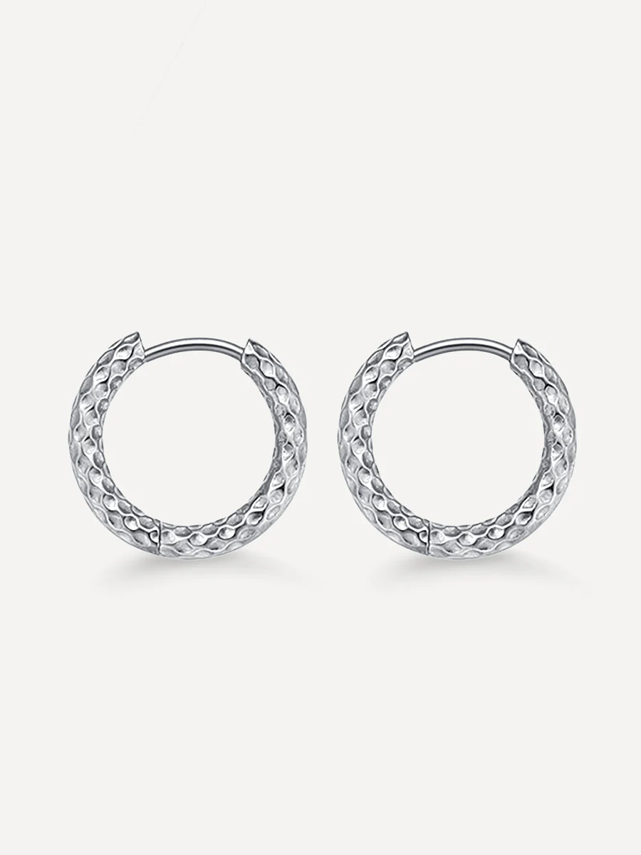 16mm TEXTURED HOOPS SMALL OHRRINGE - Image 10