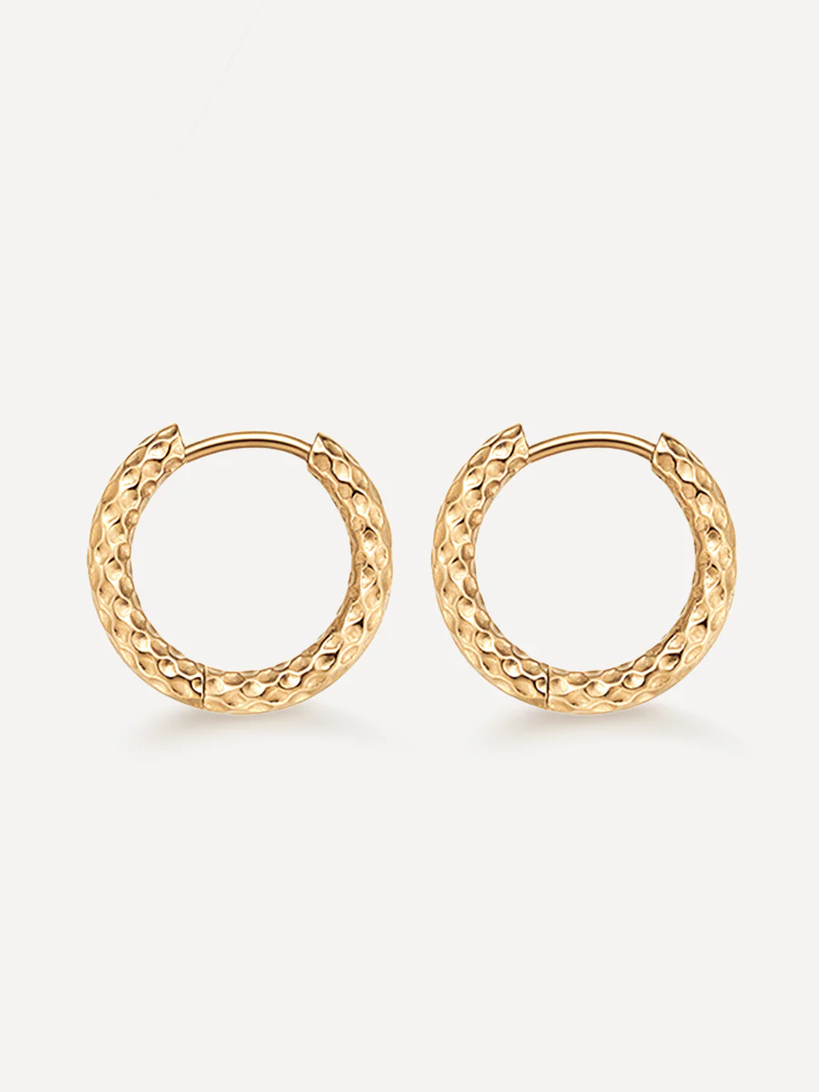 16mm TEXTURED HOOPS SMALL OHRRINGE - Image 11