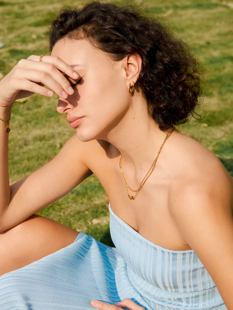 22mm Textured Hoops Ohrringe - Image 7