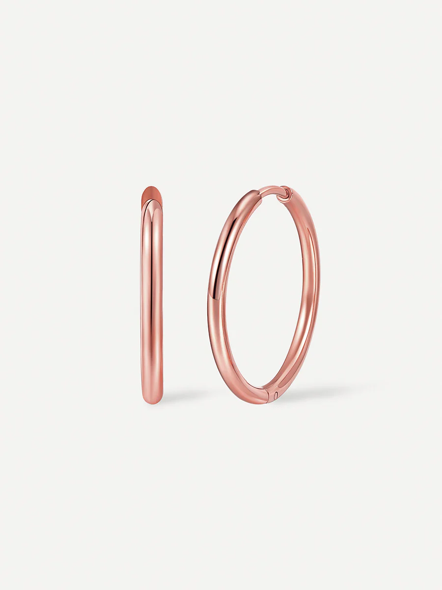 24mm SLIM HOOP MEDIUM OHRRINGE - Image 12