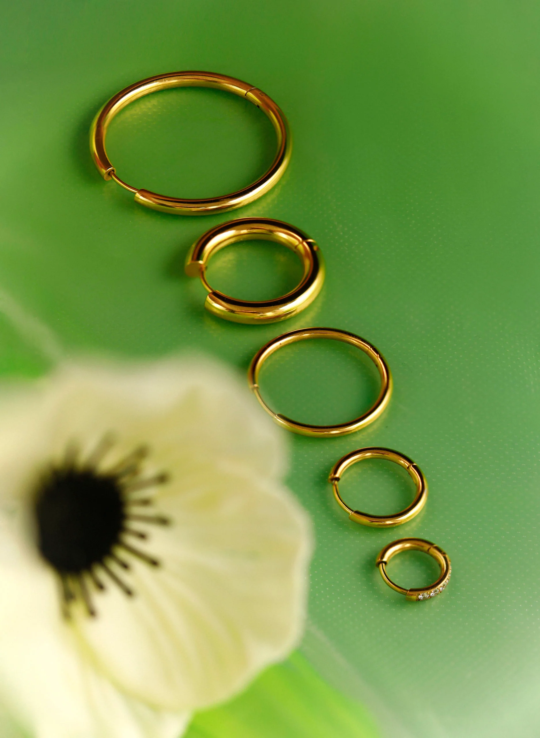 24mm SLIM HOOP MEDIUM OHRRINGE - Image 4