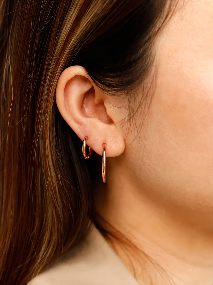 24mm SLIM HOOP MEDIUM OHRRINGE - Image 7