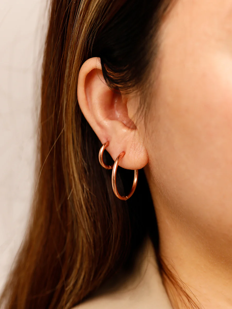 24mm SLIM HOOP MEDIUM OHRRINGE - Image 9