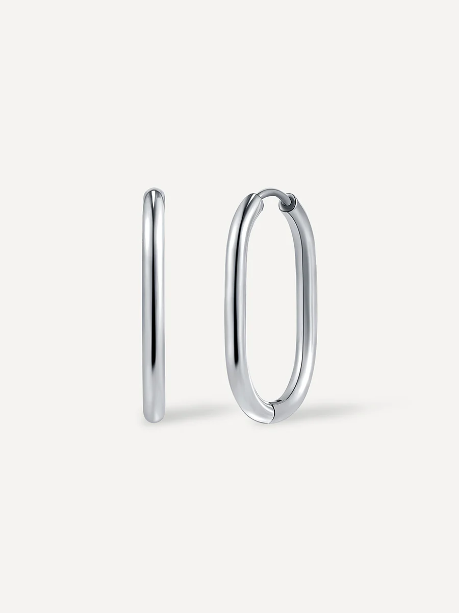 27mm Elegant Oval Ohrringe - Image 10