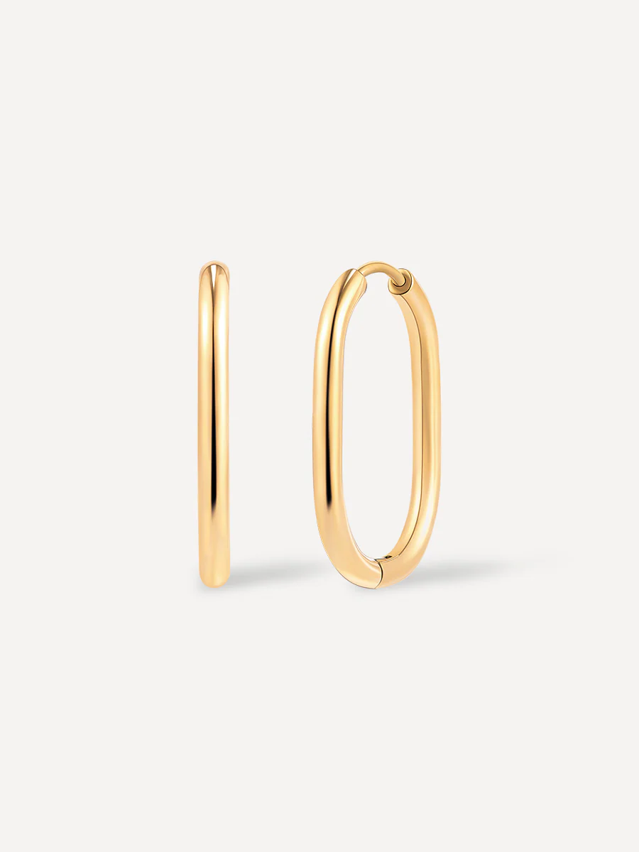 27mm Elegant Oval Ohrringe - Image 11