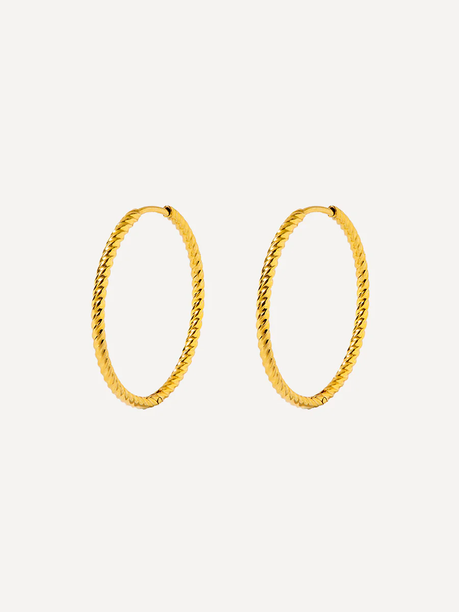 30mm Modern Twist Ohrringe