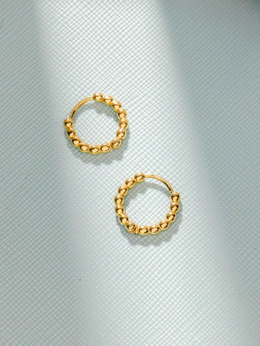 Beaded Hoop Ohrringe - Image 6