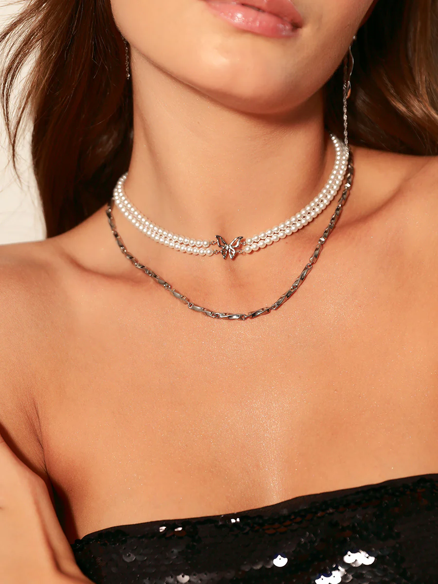 Butterfly Pearl Kette - Image 12