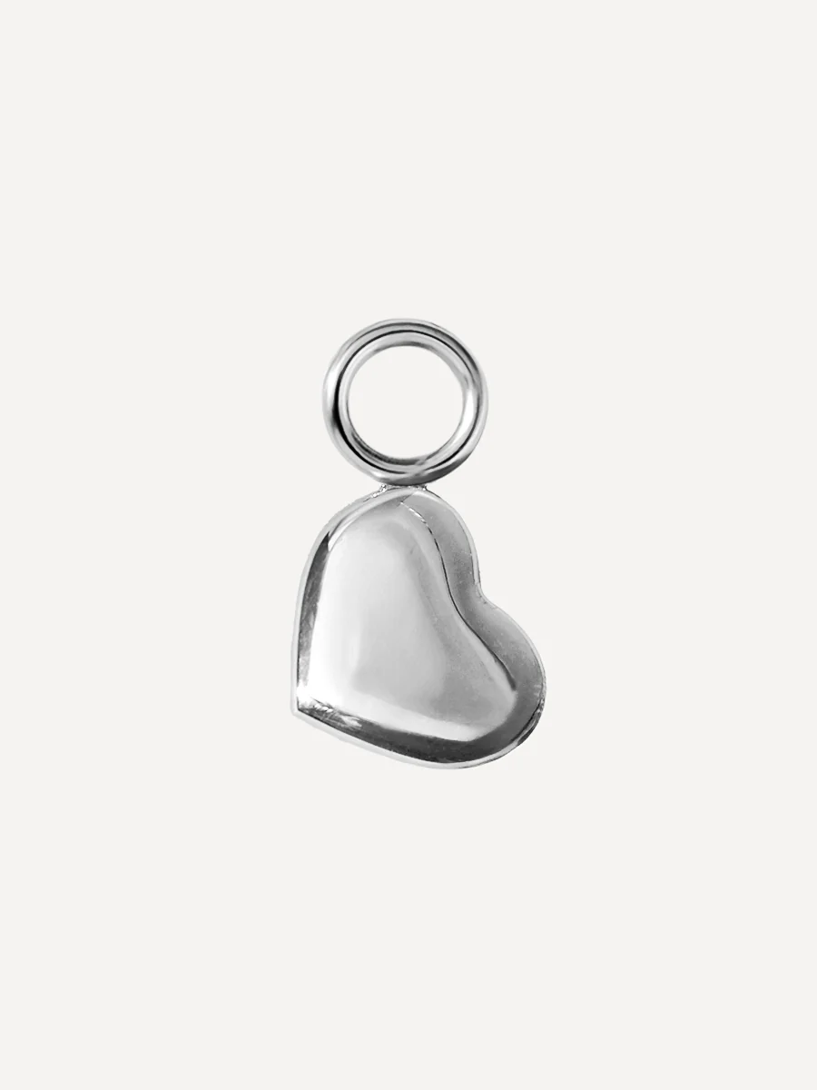 7,7x6,3mm Cherished Heart Ohrring-Charm - Image 3