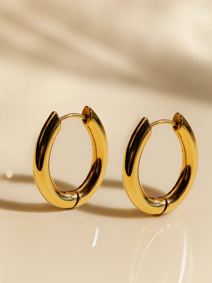 Chunky Oval Ohrringe - Image 4