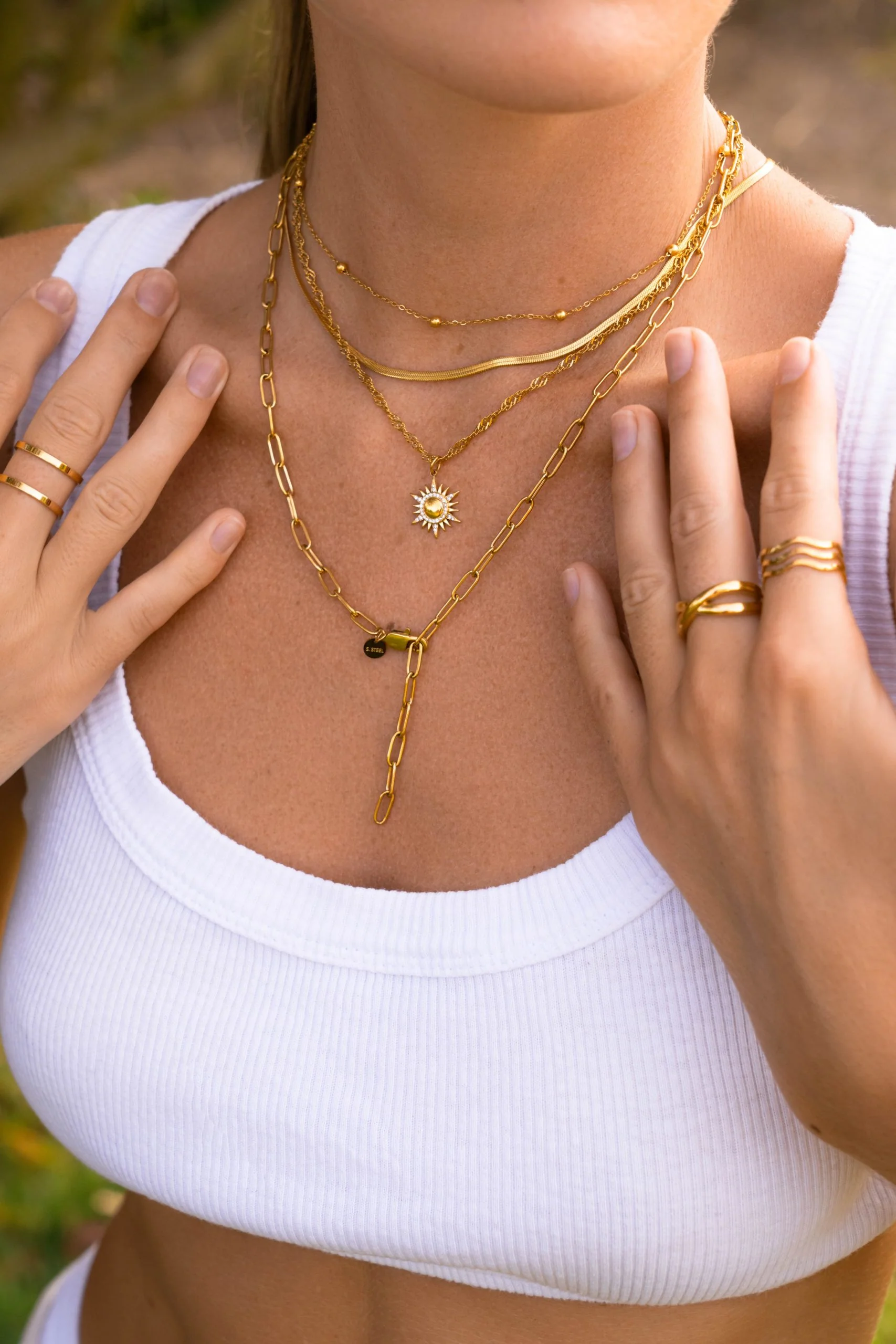 Cluster Glitter Kette - Image 8