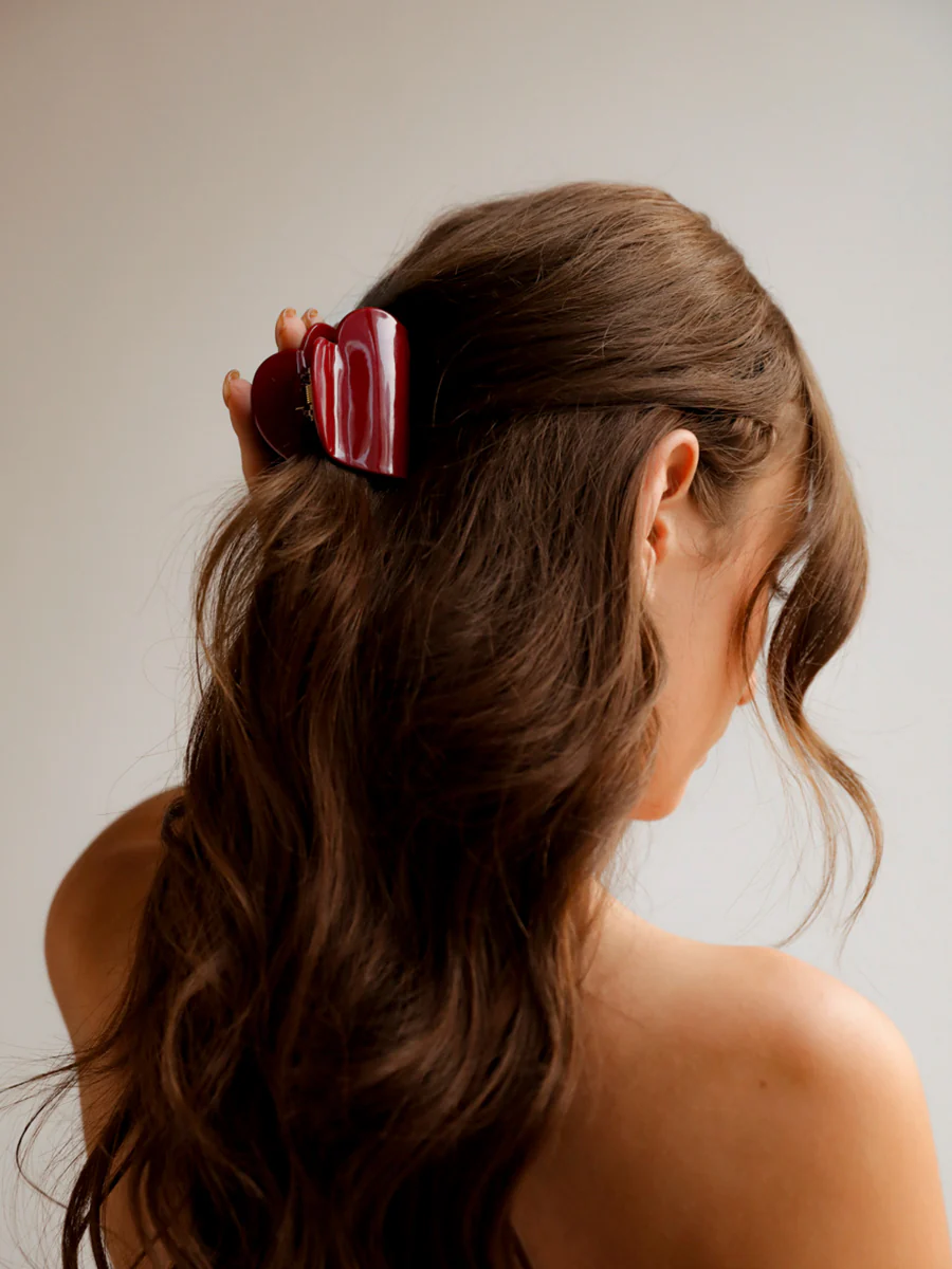 Crimson Heart Haarklammer Burgundy Red - Image 3