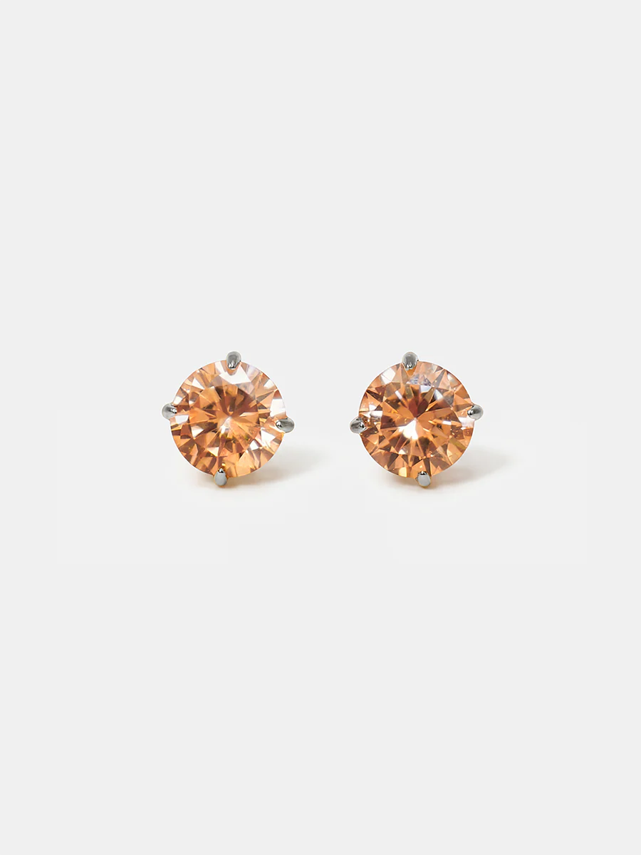 Crystal Delight Champagne Small Stub-Ohrringe - Image 5