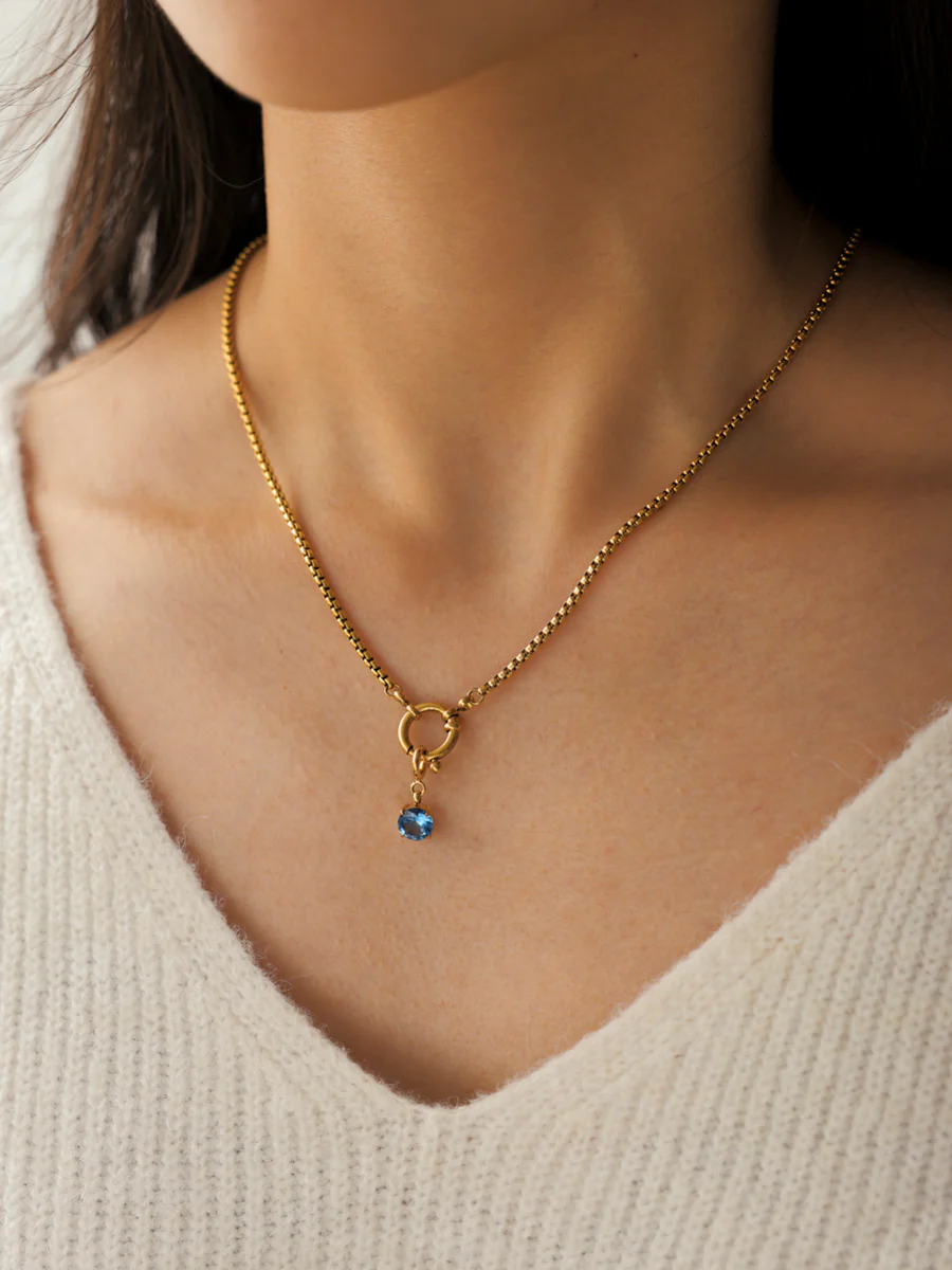 Crystal Delight Dark Blue Ketten-Charm - Image 2