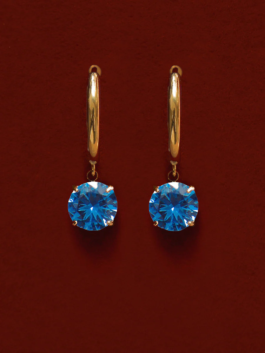 Crystal Delight Dark Blue Ohrringe - Image 4
