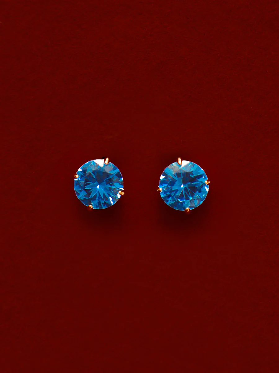Crystal Delight Dark Blue Small Stub-Ohrringe - Image 4