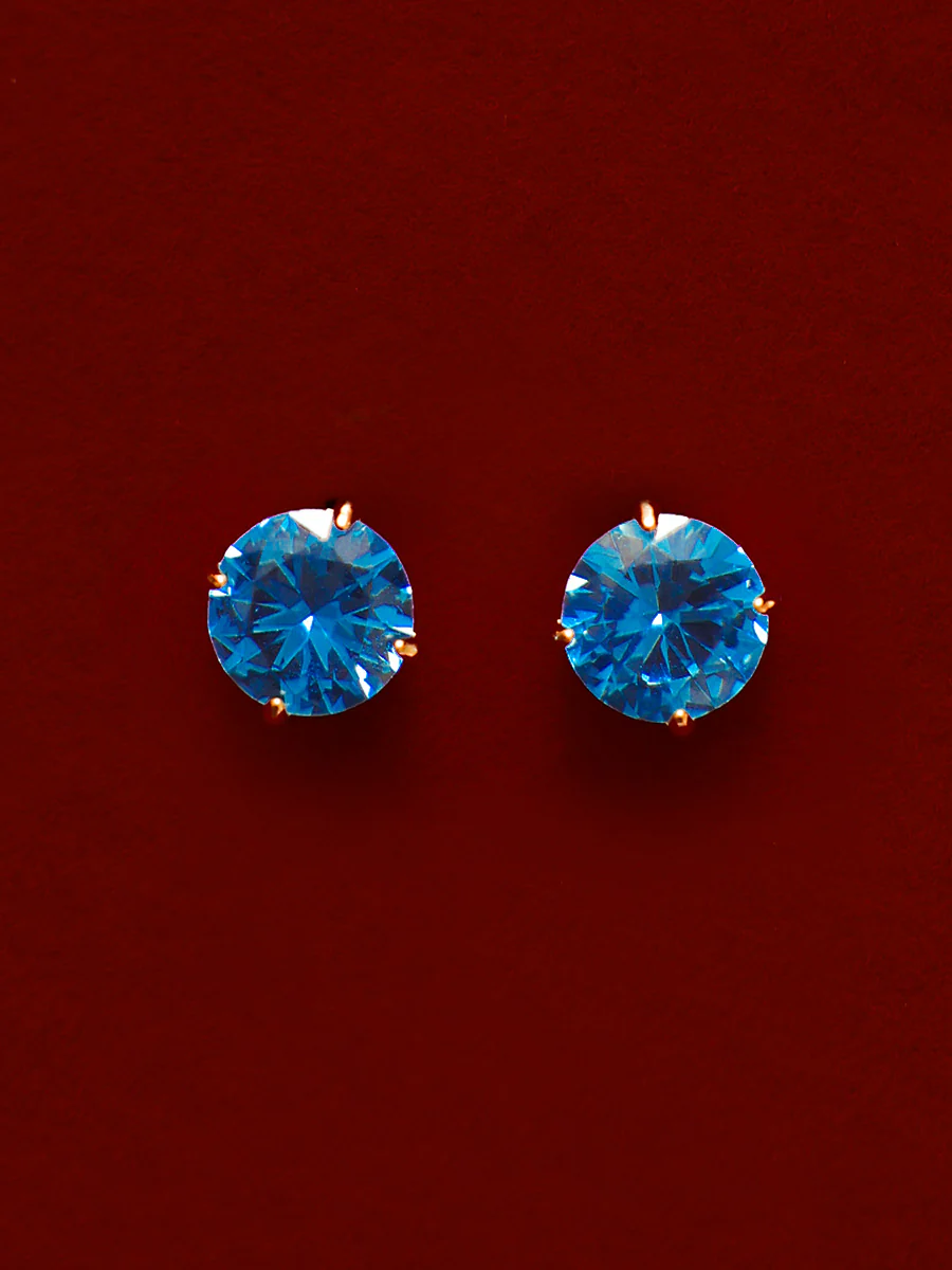 Crystal Delight Dark Blue Stub-Ohrringe - Image 4
