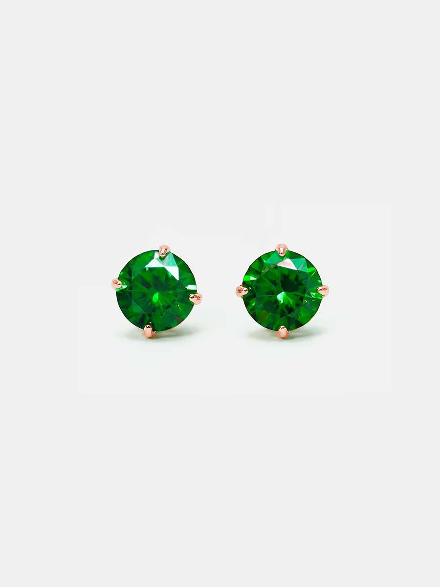 Crystal Delight Green Small Stub-Ohrringe - Image 7