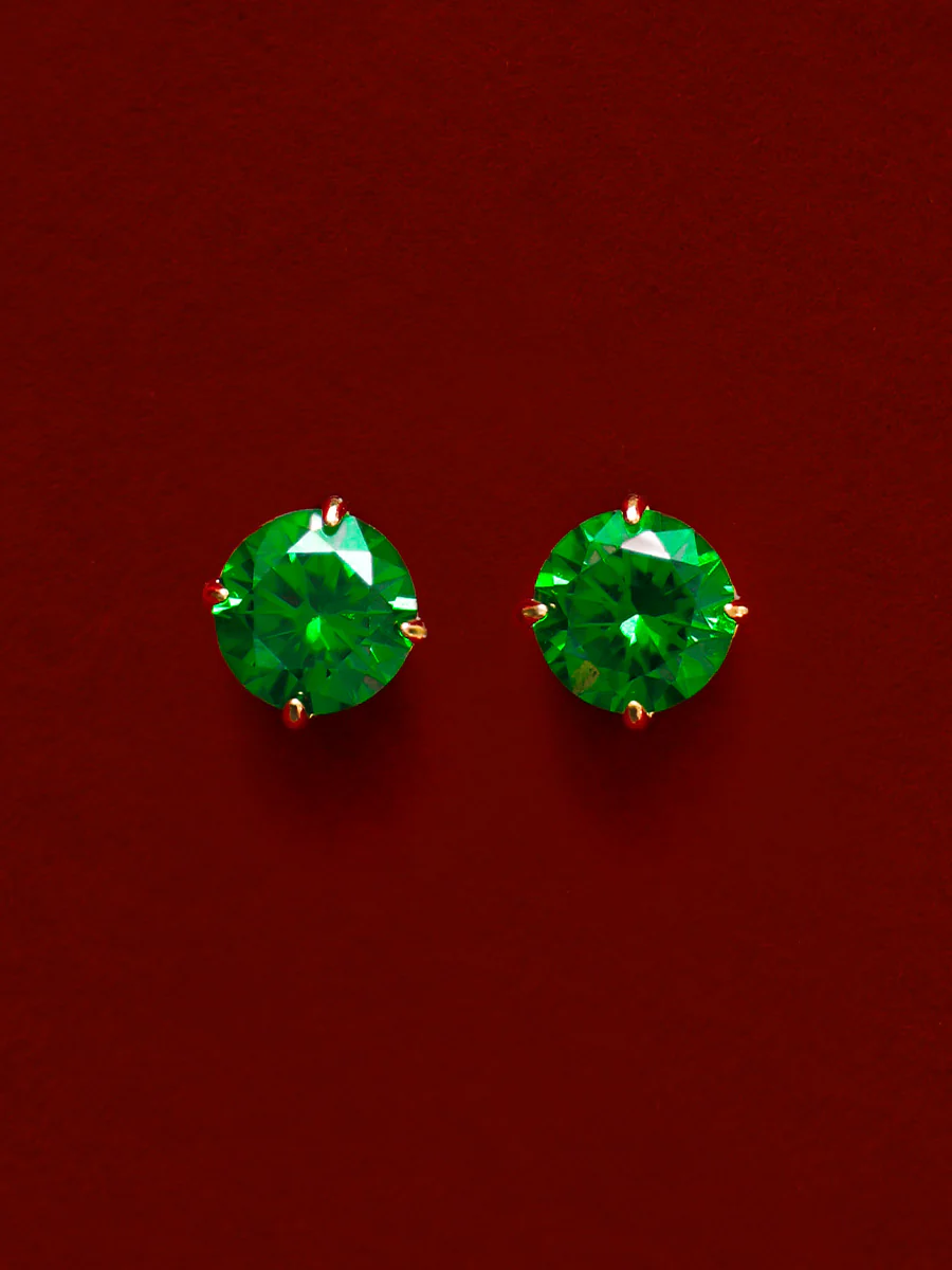 Crystal Delight Green Stub-Ohrringe - Image 7