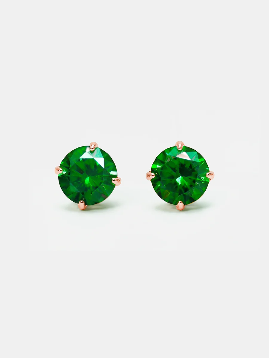 Crystal Delight Green Stub-Ohrringe - Image 9
