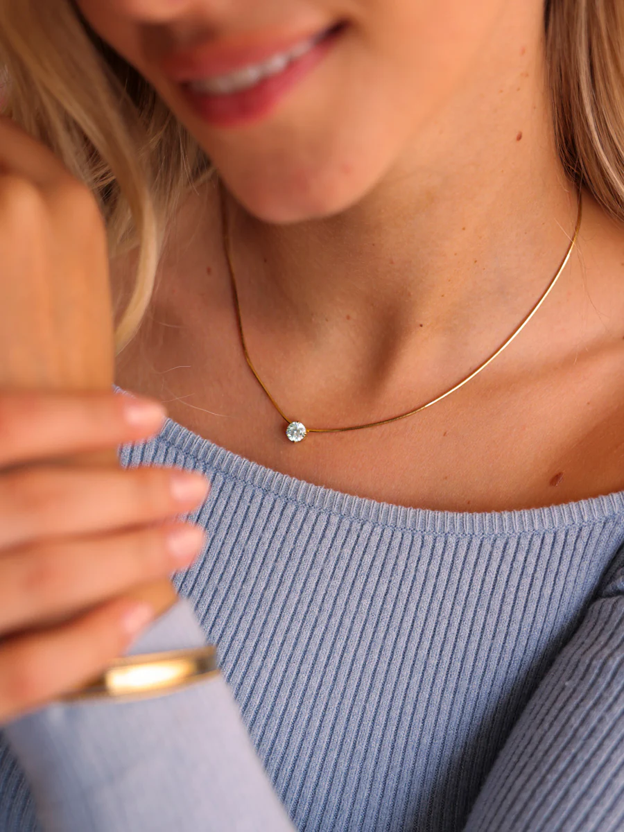 Crystal Delight Light Blue Kette - Image 5