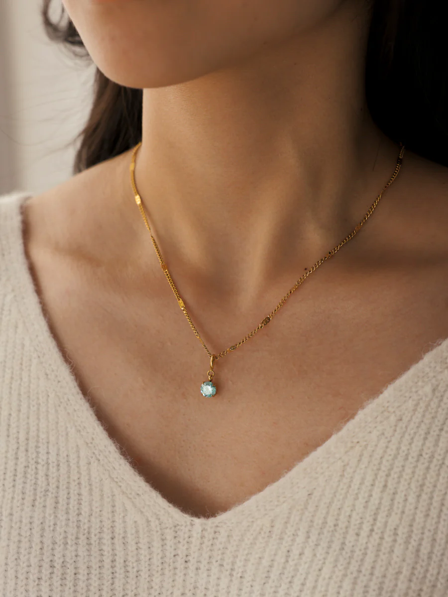 Crystal Delight Light Blue Ketten-Charm - Image 2