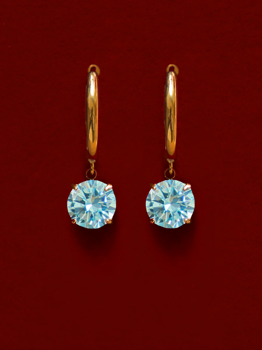 Crystal Delight Light Blue Ohrringe - Image 4