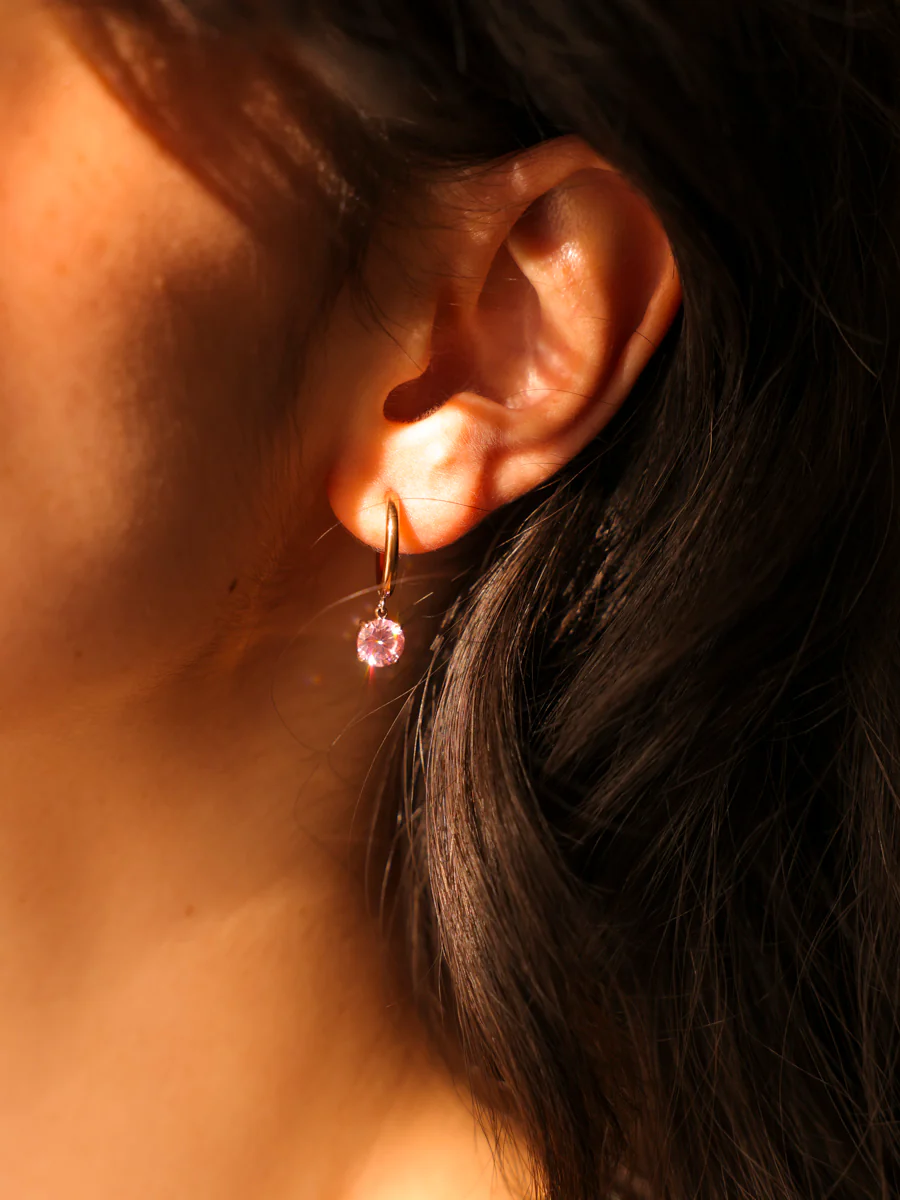 Crystal Delight Pink Ohrringe - Image 2