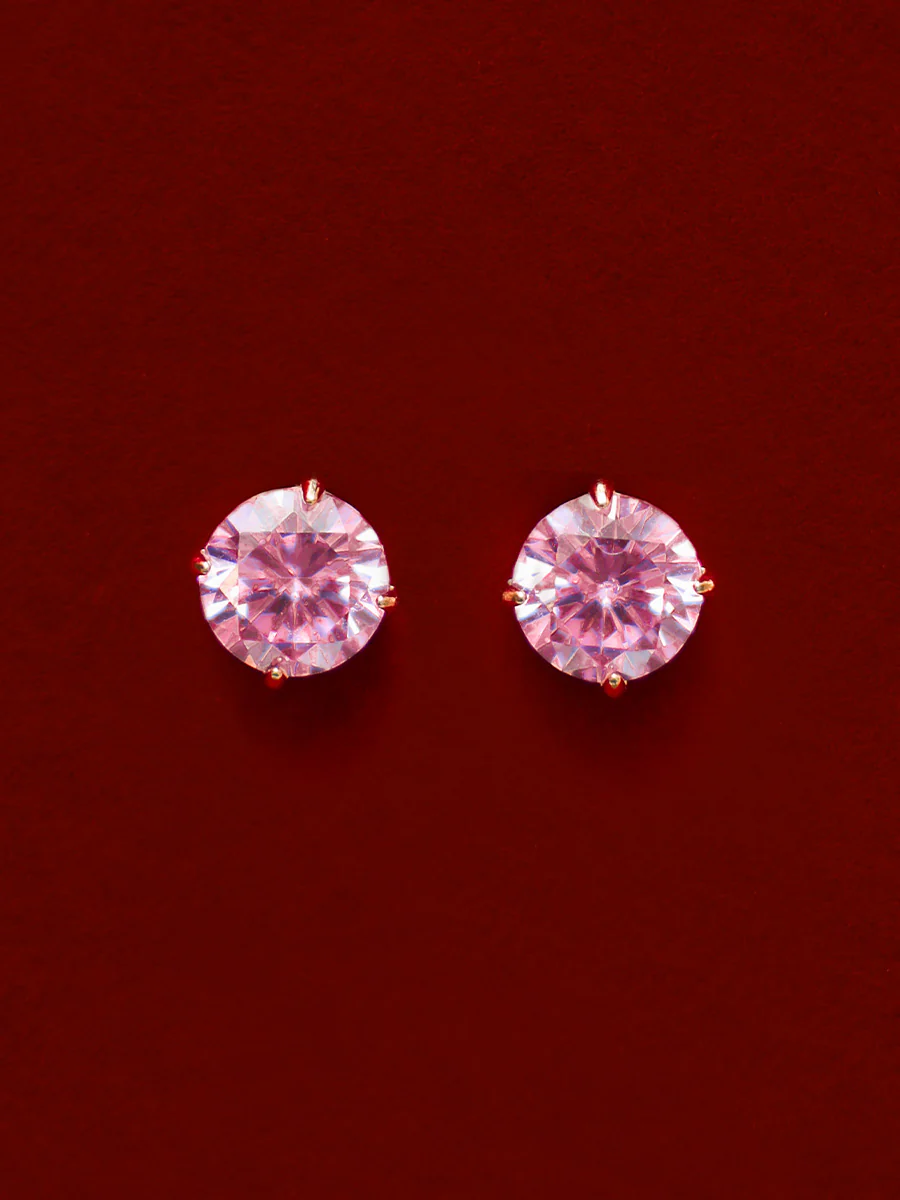 Crystal Delight Pink Stub-Ohrringe - Image 3