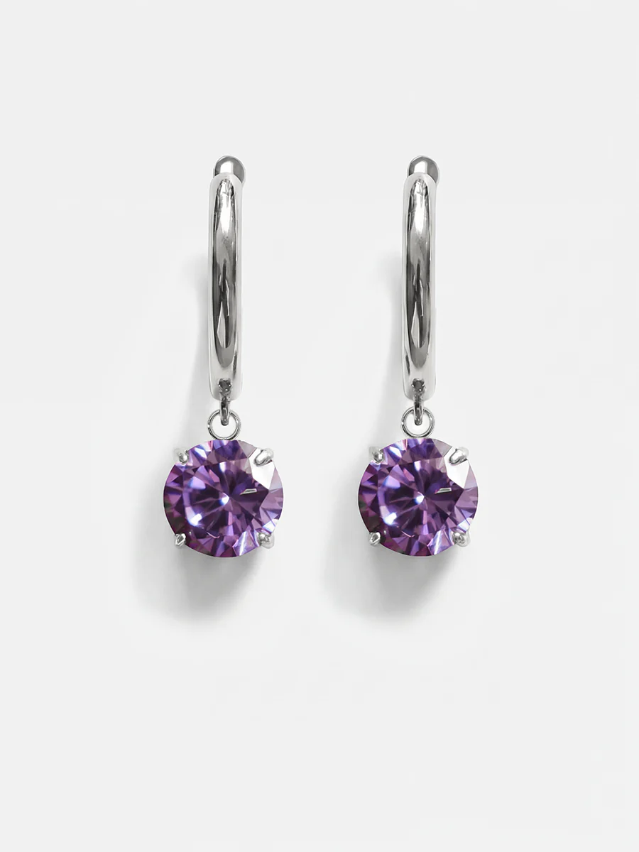 Crystal Delight Purple Ohrringe - Image 10