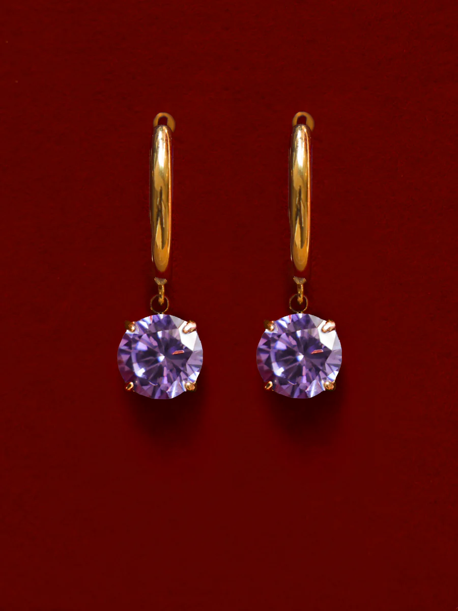 Crystal Delight Purple Ohrringe - Image 4