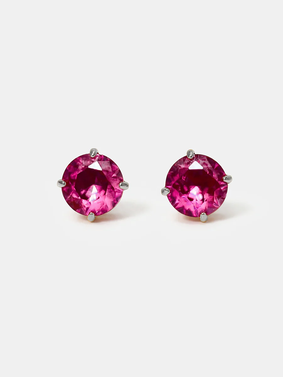 Crystal Delight Ruby Stub-Ohrringe - Image 6