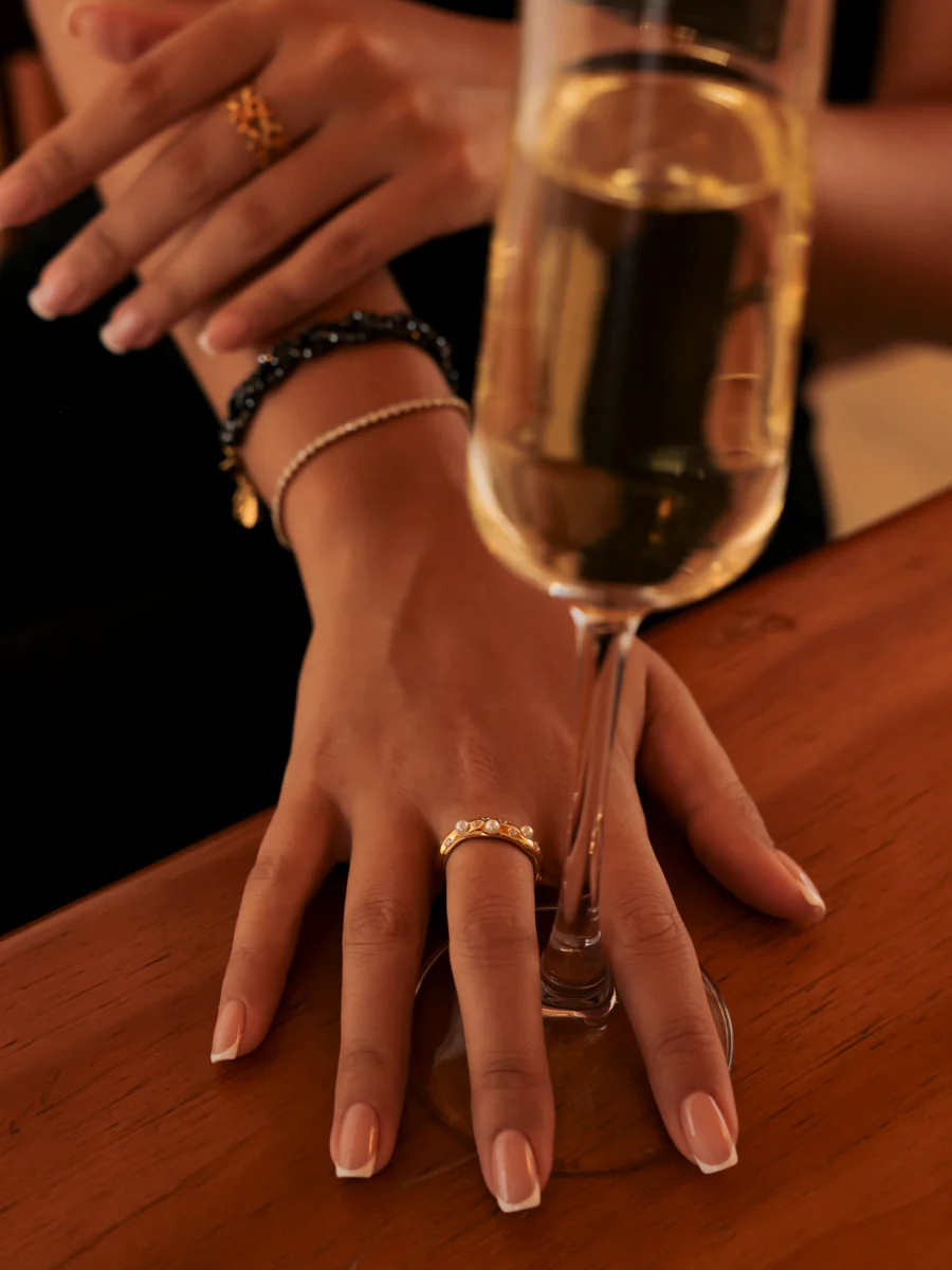Crystal Pearl Ring - Image 6