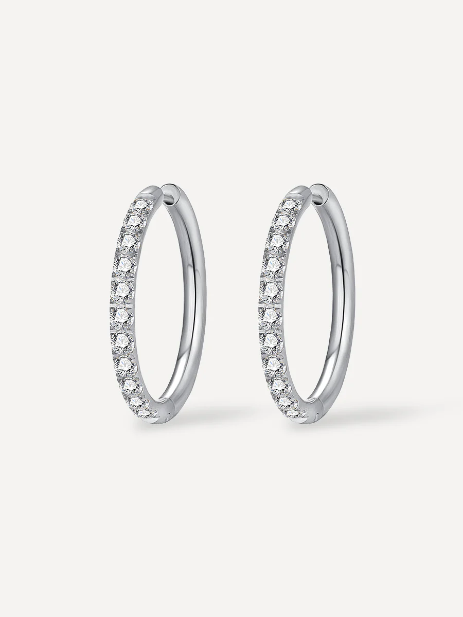CRYSTALIZED SHINE HOOP LARGE Ohrringe - Image 7