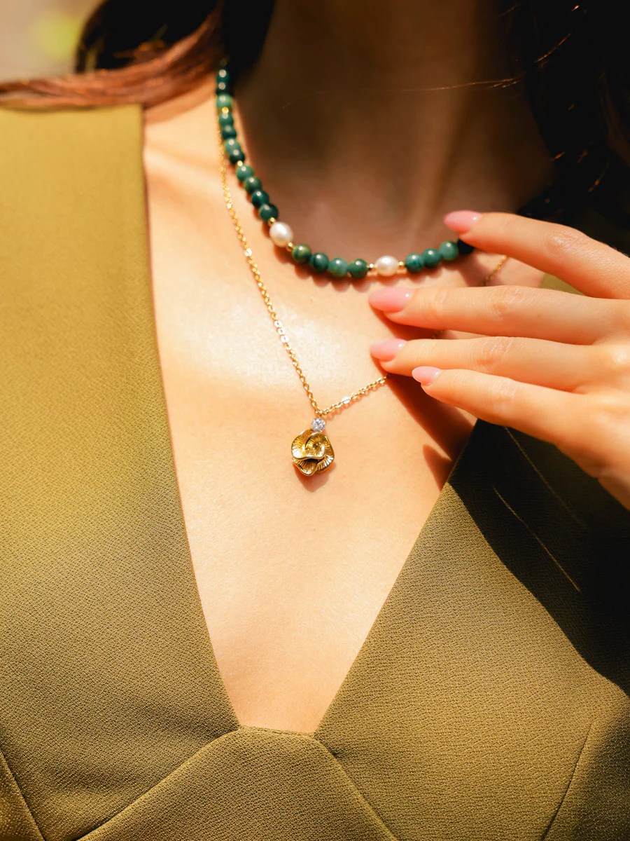Dawn Pearl Green Kette - Image 5