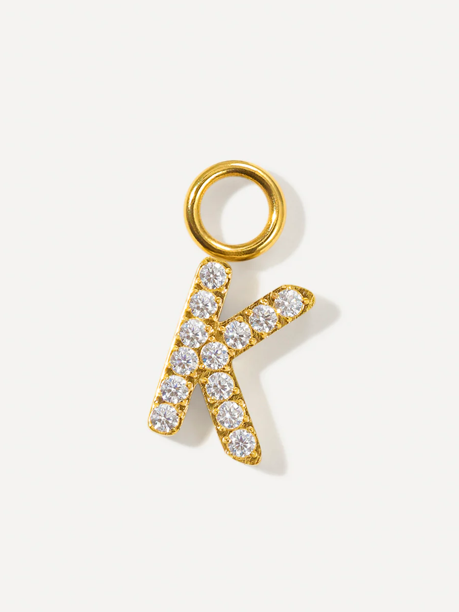 Dazzling Letter Ohrring-Charms - Image 36