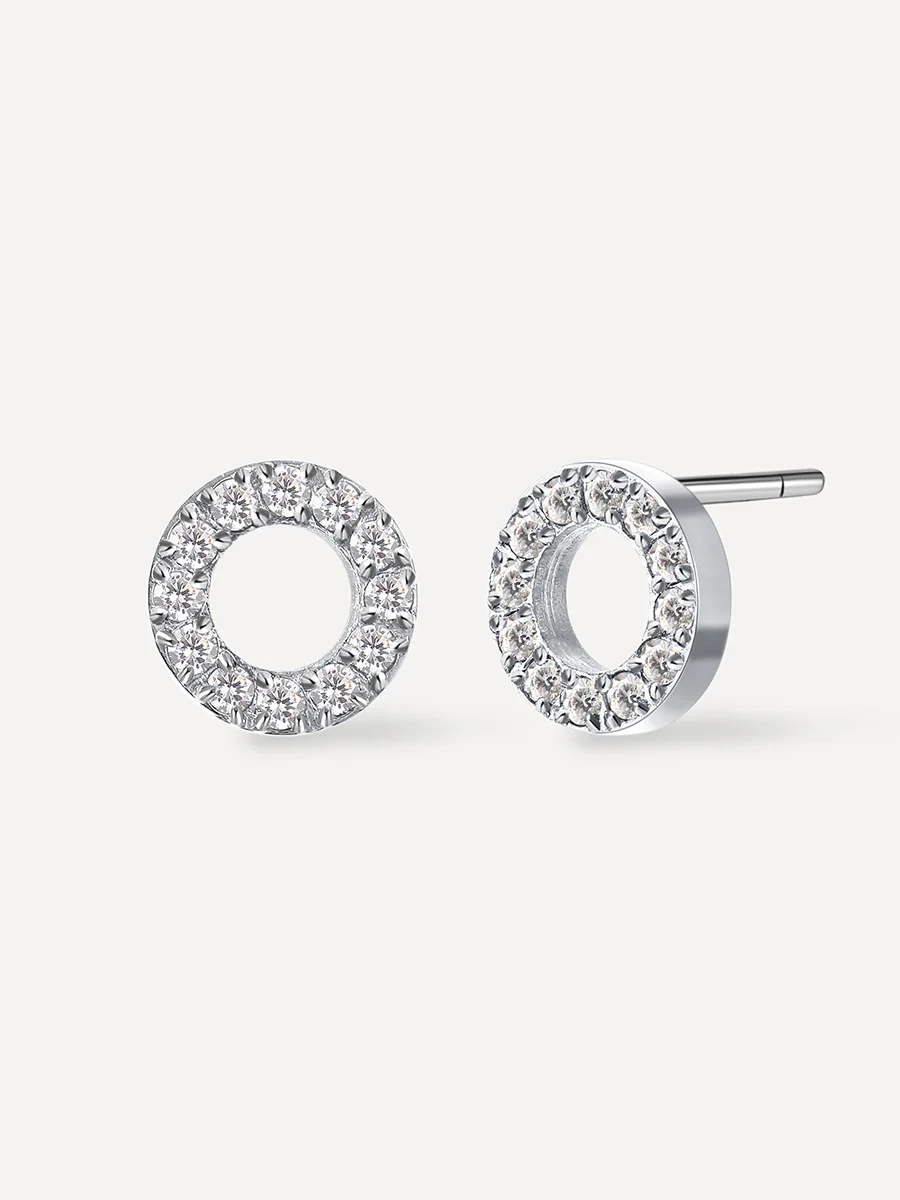 Dazzling Round Stud Ohrringe - Image 7