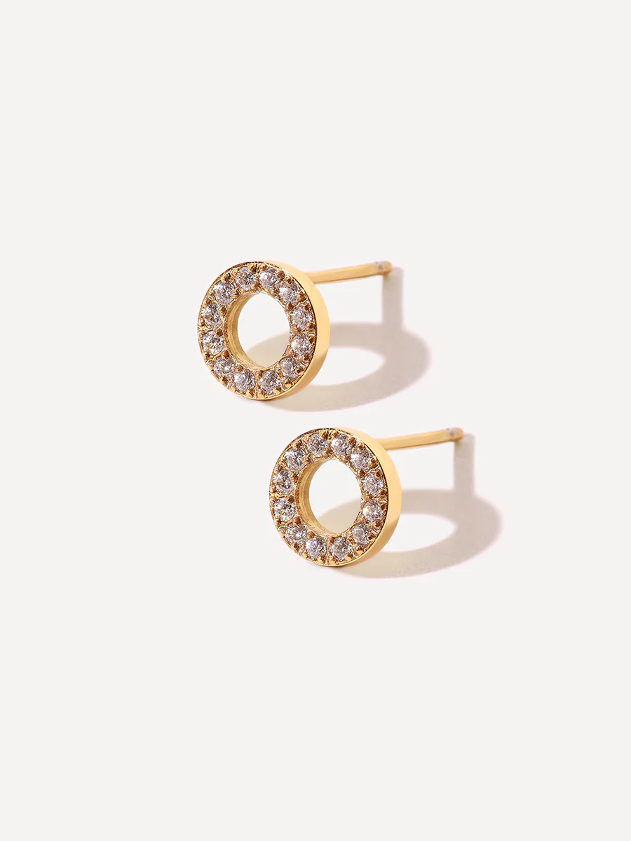 Dazzling Round Stud Ohrringe - Image 8