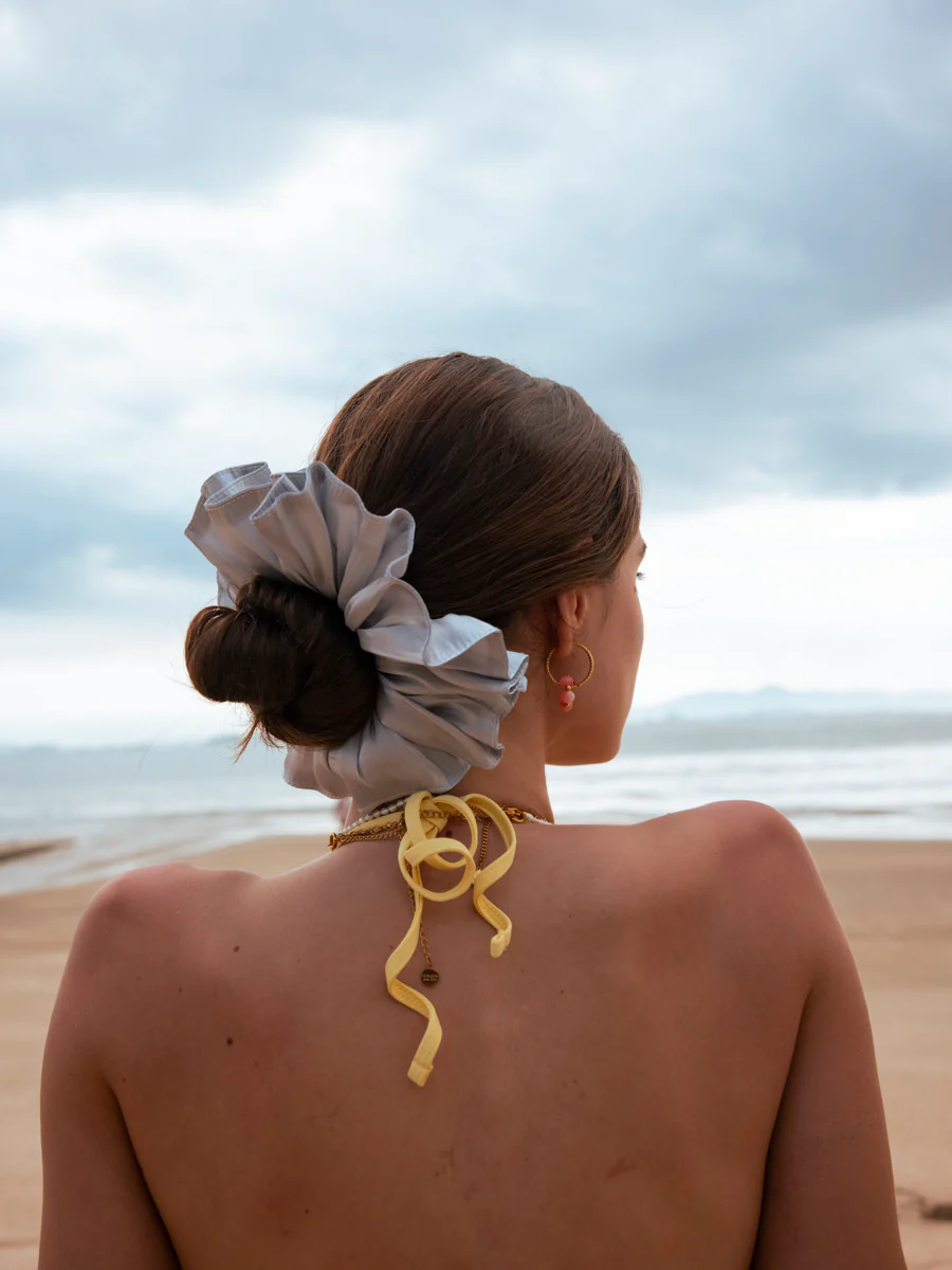 Delicate Wave Black Scrunchie - Image 6