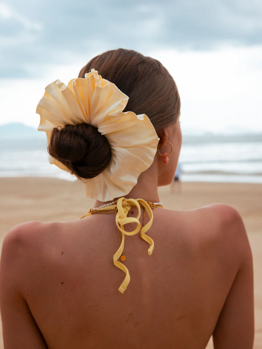 Delicate Wave Black Scrunchie - Image 3