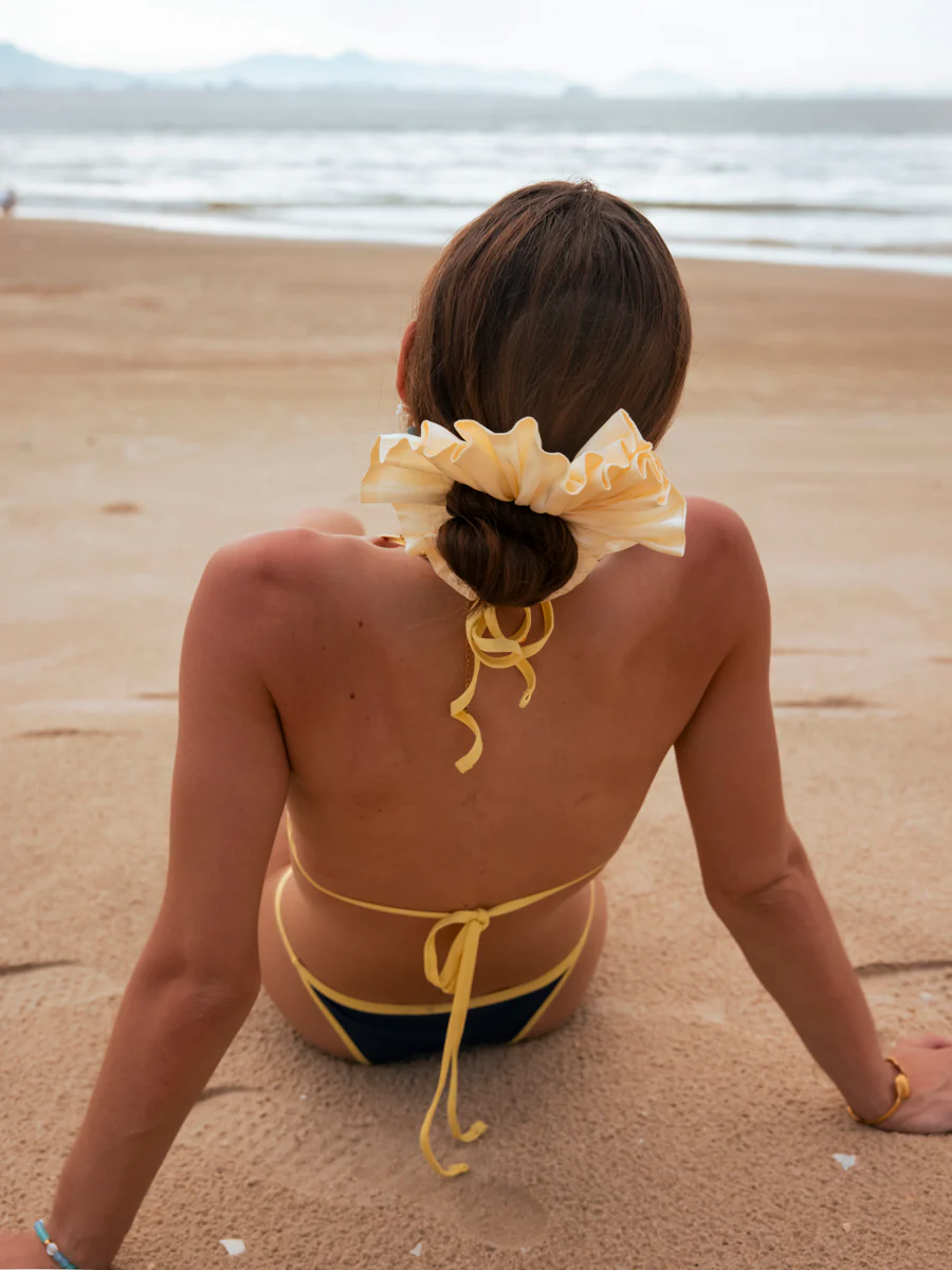 Delicate Wave Pink Scrunchie - Image 3