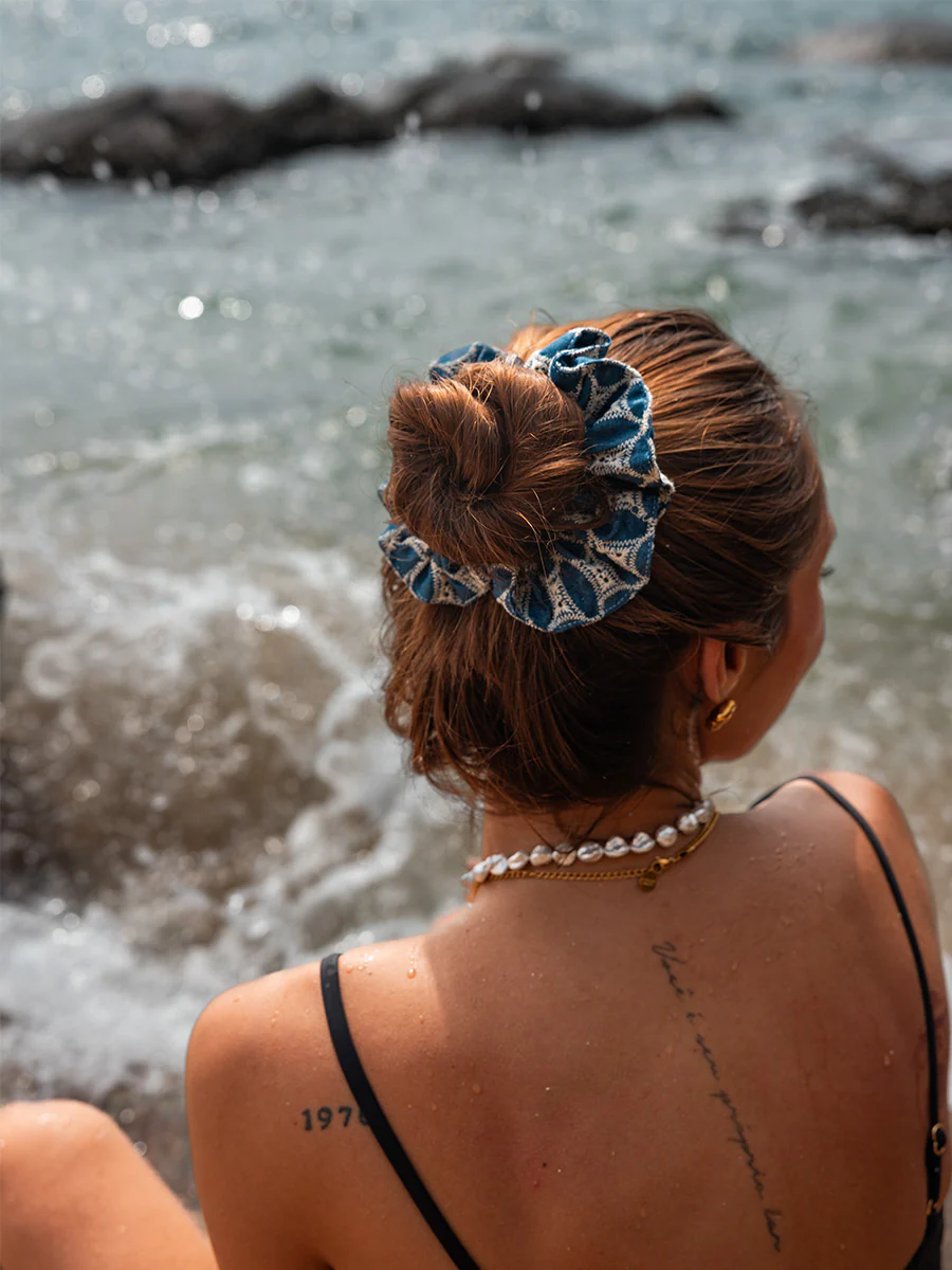 Denim Fairy Scrunchie Dark Blue - Image 2